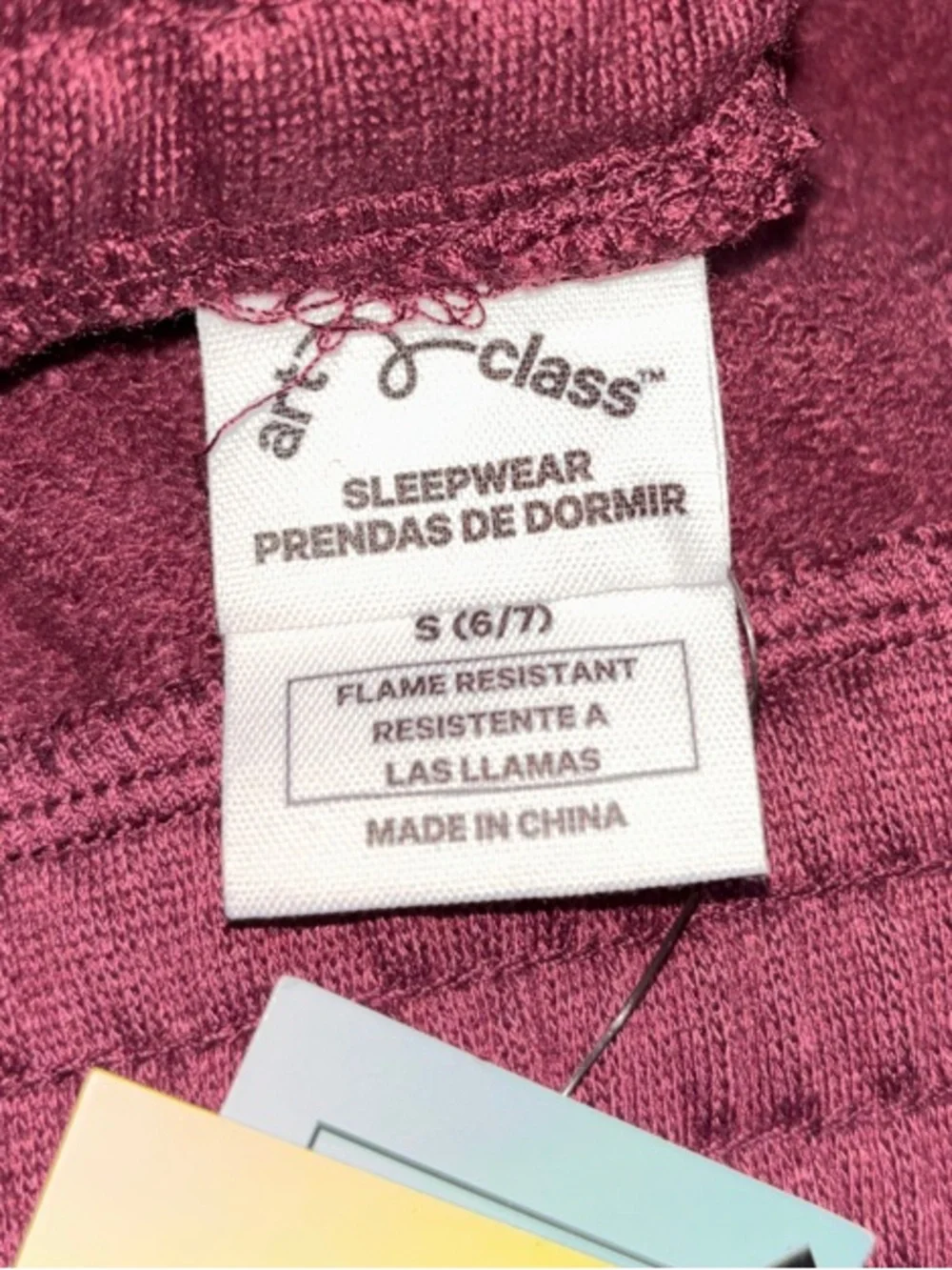 “Art Class” | S 6/7 | Maroon Shorts with Light Pink Checker Side Panels